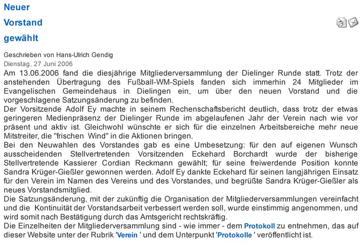 Foto aus Neuer Vorstand 2006 · 2006