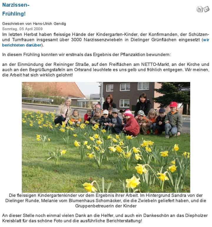 Foto aus Narzissen im Frühling · 2009