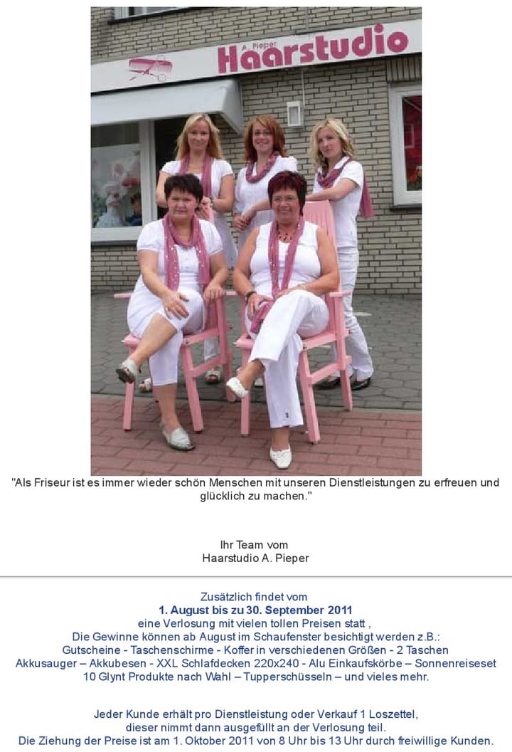 Foto aus Neue Team bei Pieper · 2011